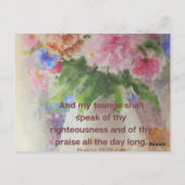 Bijbel helpt u te troosten briefkaart (Achterkant)