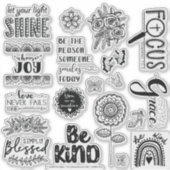 Bijbel Journaling Geloof Vreugde Doodles Stickerbl Sticker (Voorkant)