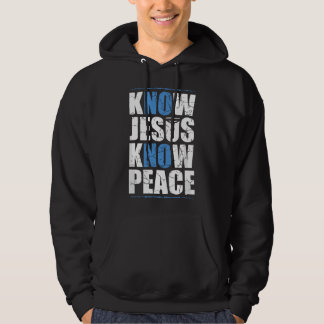 Bijbel Kennis Jezus Kennis Vrede Geen Jezus Geen Hoodie