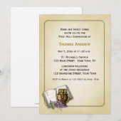 Bijbel, krijst, druiven, uitnodiging tot inschrijv (Voorkant / Achterkant)