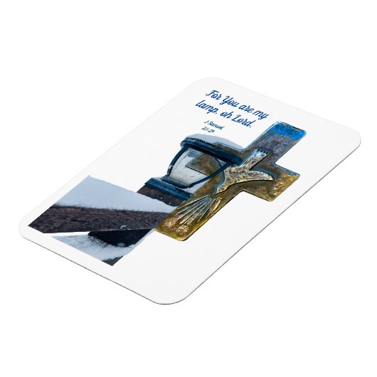 Bijbel MAGNEET U bent mijn lamp O Heer met kruis (Linkerzijde)