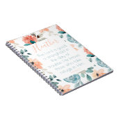 Bijbel Notitieboek Floral roze (Rechterzijde)