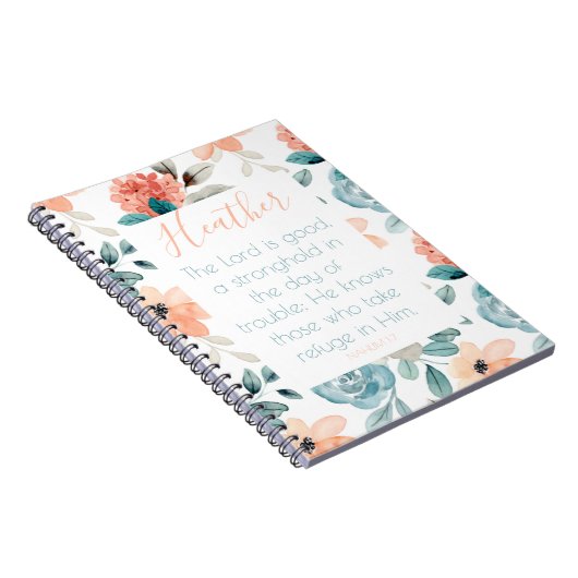 Bijbel Notitieboek Floral roze (Rechterzijde)