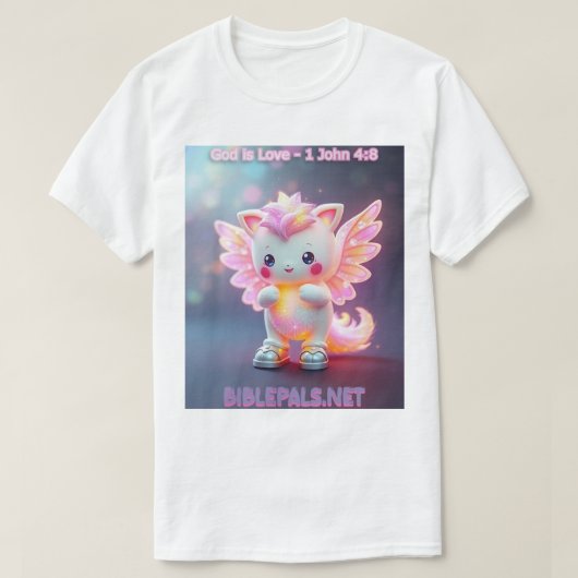 Bijbel Pals #1 - Nini - God is Liefde 1 Johannes 4 T-shirt (Design voorkant)