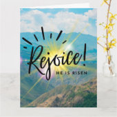 Bijbel Pasen Wenskaart Kaart (Gele Bloem)