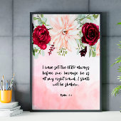 Bijbel poster van de verse florale scriptie