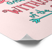 Bijbel, Proverbs 31:25, ze is in sterkte geklokt Poster (Hoek)