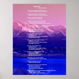Bijbel, Psalm19 Poster