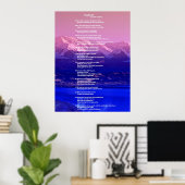 Bijbel, Psalm19 Poster (Thuiskantoor)