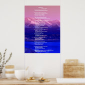 Bijbel, Psalm19 Poster (Keuken)