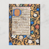 Bijbel Psalm 114 Medieval Manuscript - Memento Mor Briefkaart (Voorkant)
