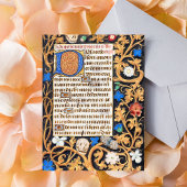 Bijbel Psalm 114 Medieval Manuscript - Memento Mor Briefkaart