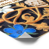 Bijbel Psalm 114 Medieval Manuscript - Memento Mor Poster (Hoek)