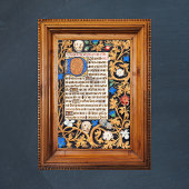 Bijbel Psalm 114 Medieval Manuscript - Memento Mor Poster
