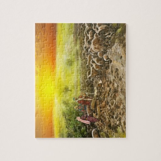 Bijbel - Psalm 23 - Mijn beker runneth over 1920 Legpuzzel (Verticaal)