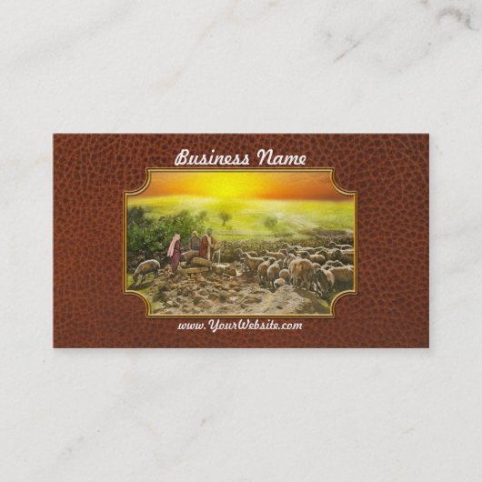 Bijbel - Psalm 23 - Mijn beker runneth over 1920 Visitekaartje (Voorkant)