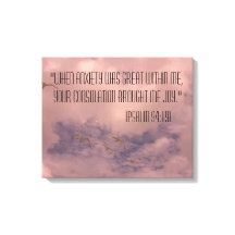 Bijbel Psalm 94:19 Prachtige lucht schilderij