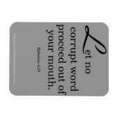 Bijbel Quotes Agrainofmustardseed.com Magneet (Horizontaal)