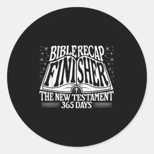 Bijbel samenvatting finishers 365 dagen citaat het ronde sticker