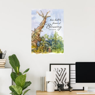 Bijbel Schrift Ezekiel Borsteldennenboom Kunst Poster