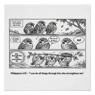 Bijbel Schrift Filippenzen Cartoon Mus Art Perfect Poster