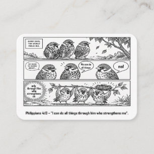 Bijbel Schrift Filippenzen Cartoon Mus Art Visitekaartje