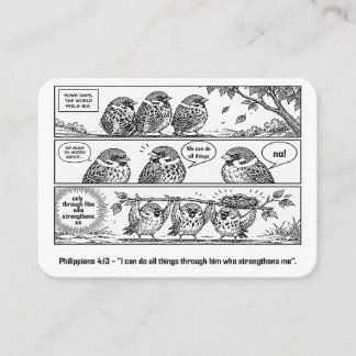 Bijbel Schrift Filippenzen Cartoon Mus Art Visitekaartje
