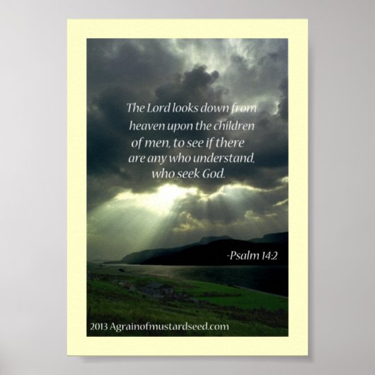 Bijbel Schrift Gebeden Poster (Voorkant)