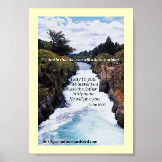 Bijbel Schrift Gebeden Poster (Voorkant)