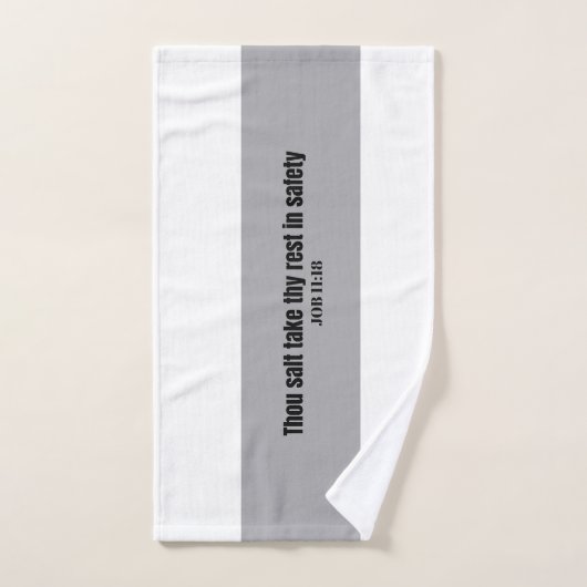 Bijbel Schrift Handdoek neem je rust in veiligheid (Handdoek)