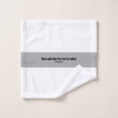 Bijbel Schrift Handdoek neem je rust in veiligheid (Wasdoekje)