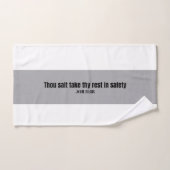 Bijbel Schrift Handdoek neem je rust in veiligheid (Handdoek)