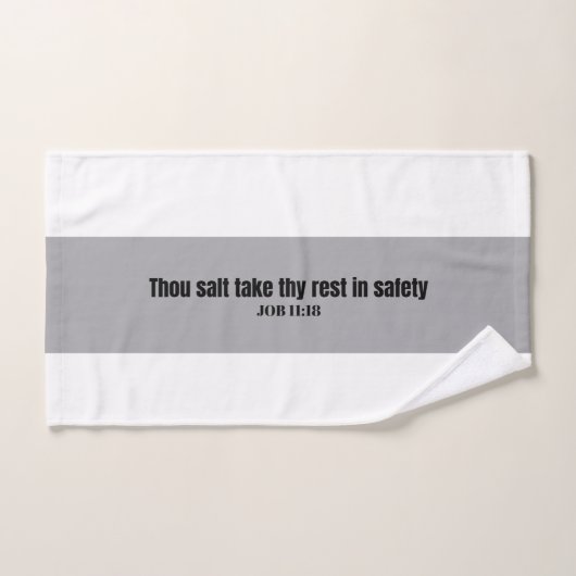 Bijbel Schrift Handdoek neem je rust in veiligheid (Handdoek)