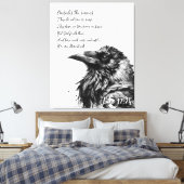Bijbel Schrift Lukas 12:24 Canvas Afdruk (Insitu (Slaapkamer))