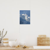 Bijbel Schrift Psalm 23:4 Wees Niet Bang... Poster (Keuken)