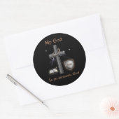 Bijbel Schrift Ronde Sticker (Envelop)
