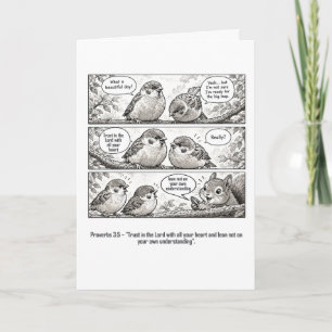Bijbel Schriftuur Spreuken Cartoon Mus Art Kaart