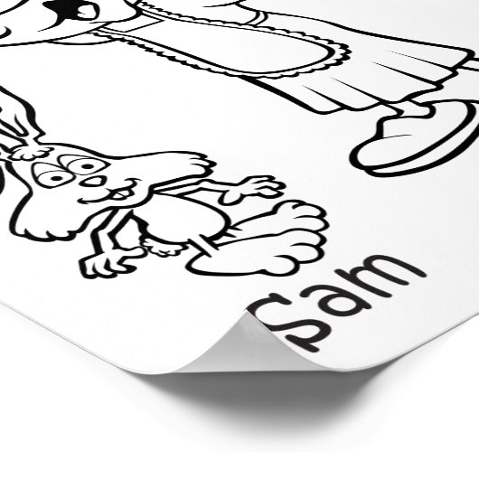 Bijbel Scouts kleurplaat Poster (Hoek)