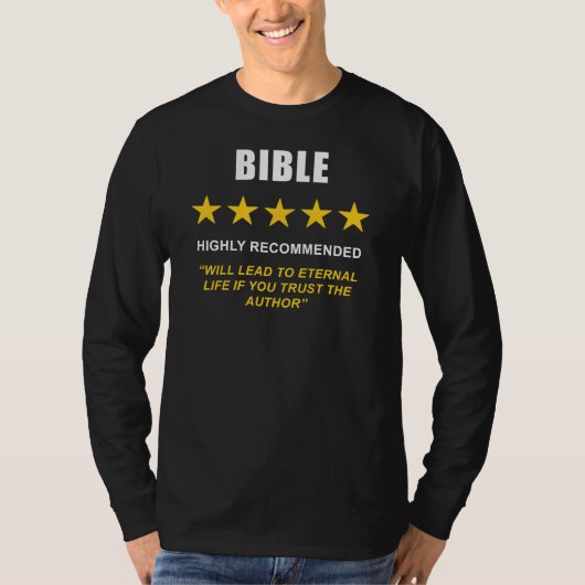 Bijbel - Sterk aanbevolen: Christelijk geloof T-shirt (Voorkant)