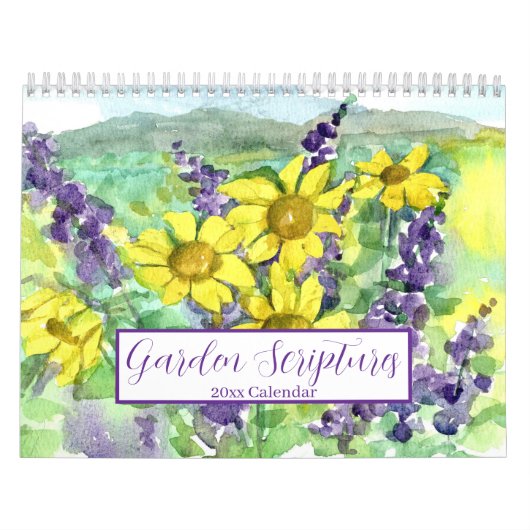 Bijbel Tuin Schriftuur Waterverf Bloem Fruit Kalender (Hoes)