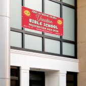 Bijbel Vakantie School Lachende Zon Spandoek (Buitenkant Gebouw)