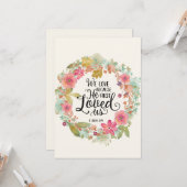 Bijbel vers 1 John 4:19 - Vat Wenskaart Kaart (Voorkant / Achterkant in situ)