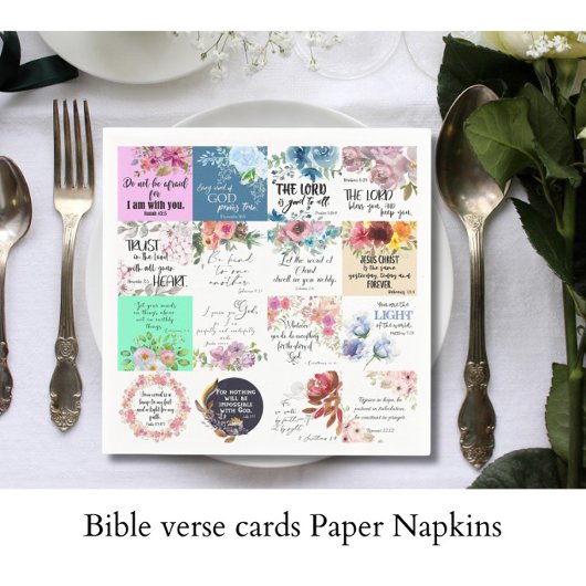 Bijbel vers kaarten Papier Servet