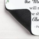 Bijbel vers Psalm 91 Eucalyptus Wreath Christelijk Muismat (Hoek)