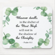 Bijbel vers Psalm 91 Eucalyptus Wreath Christelijk