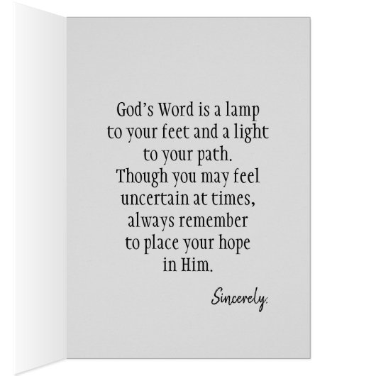 Bijbel Verse Aanmoedigingspad (Binnen (Rechts))