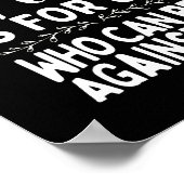 Bijbel Verse als God voor ons is die tegen kan zij Poster (Hoek)