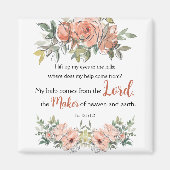 Bijbel Verse Elegant Waterverf Magneet (Voorkant)