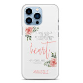 Bijbel Verse Floral iPhone 15 Case