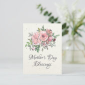 Bijbel Verse Floral voor moederdag Briefkaart (Staand voorkant)
